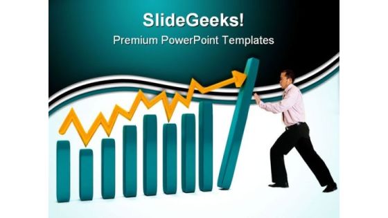 Man With A Graphic Business PowerPoint Templates And PowerPoint Backgrounds 0611 Man With A Graphic Business PowerPoint Templates And PowerPoint Backgrounds 0611
