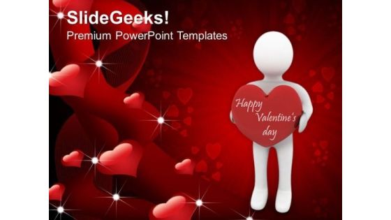 Man With A Heart Youth Valentines Day Youth PowerPoint Templates Ppt Backgrounds For Slides 0213 Man With A Heart Youth Valentines Day Youth PowerPoint Templates Ppt Backgrounds For Slides 0213