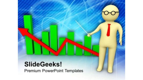 Man With Business Chart PowerPoint Templates Ppt Backgrounds For Slides 0713 Man With Business Chart PowerPoint Templates Ppt Backgrounds For Slides 0713