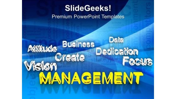 Management At Forefront Business Success PowerPoint Templates Ppt Backgrounds For Slides 0213 Management At Forefront Business Success PowerPoint Templates Ppt Backgrounds For Slides 0213
