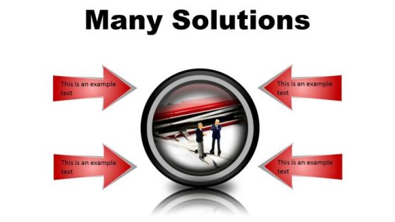 Many Solutions Business PowerPoint Presentation Slides Cc