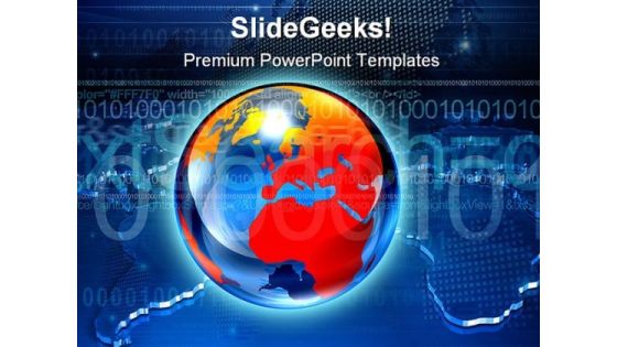 Map Globe PowerPoint Backgrounds And Templates 1210