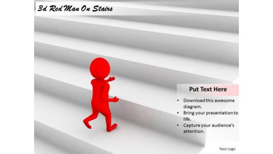 Marketing Concepts 3d Red Man Stairs Business Marketing Concepts 3d Red Man Stairs Business
