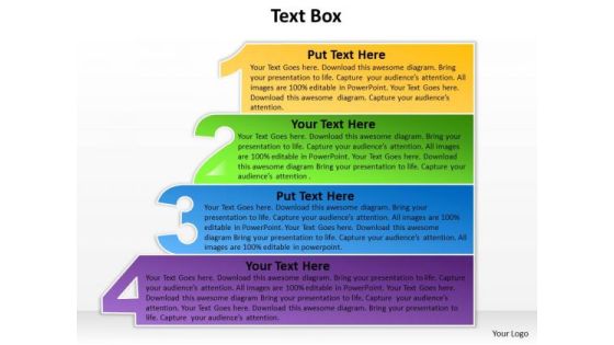 Marketing Diagram 4 Text Boxes Of Planning Steps Strategy Diagram