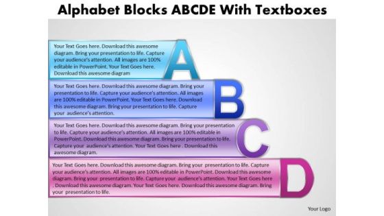 Marketing Diagram Abcd Blocks Diagram For Business Process Business Diagram