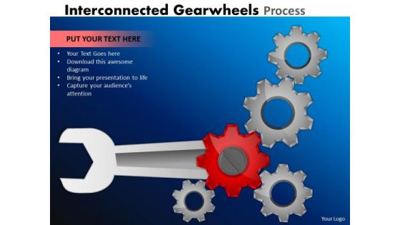 Marketing Diagram Interconnected Gearwheels Process Business Diagram Marketing Diagram Interconnected Gearwheels Process Business Diagram