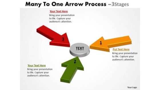 Marketing Diagram Many To One Arrow Process 3 Stages Marketing Diagram Many To One Arrow Process 3 Stages