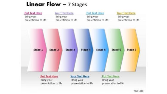 Marketing PowerPoint Template Parellel Illustration Ppt Templates Of 7 Steps 1 Graphic