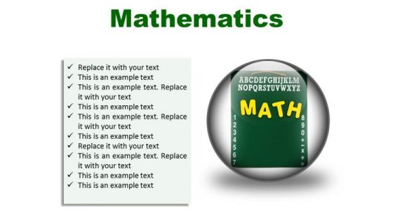Mathematics Education PowerPoint Presentation Slides C Mathematics Education PowerPoint Presentation Slides C