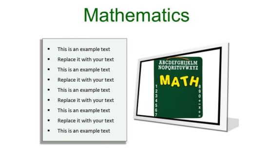 Mathematics Education PowerPoint Presentation Slides F Mathematics Education PowerPoint Presentation Slides F