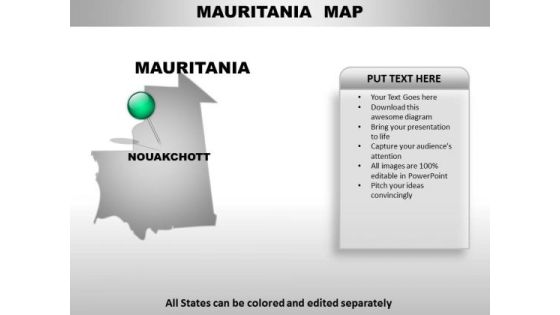 Mauritania Country PowerPoint Maps