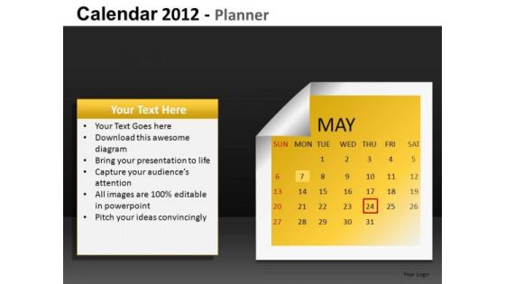 May 2012 Calendar PowerPoint Slides May 2012 Calendar PowerPoint Slides
