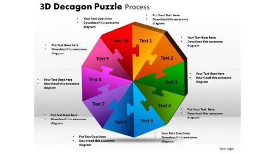 Mba Models And Frameworks 3d Decagon Puzzle Process Strategy Diagram Mba Models And Frameworks 3d Decagon Puzzle Process Strategy Diagram