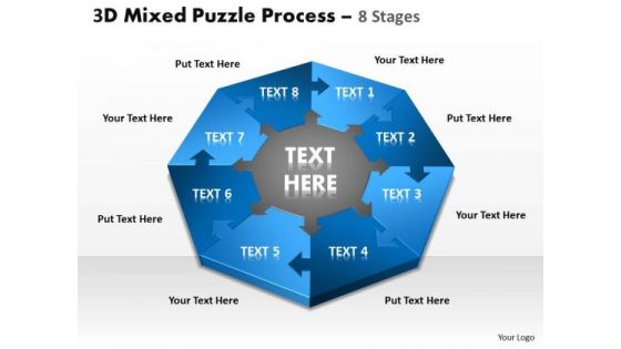 Mba Models And Frameworks 3d Mixed Puzzle Process 8 Consulting Diagram Mba Models And Frameworks 3d Mixed Puzzle Process 8 Consulting Diagram