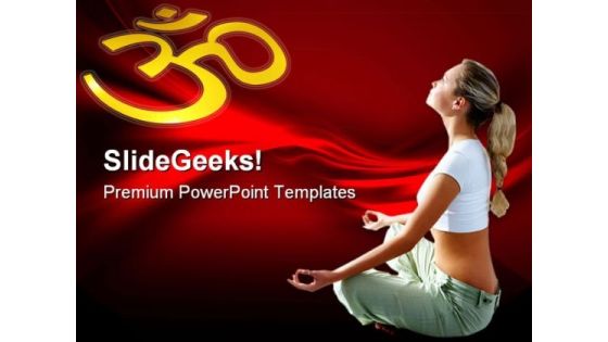 Meditation Health PowerPoint Templates And PowerPoint Backgrounds 0711