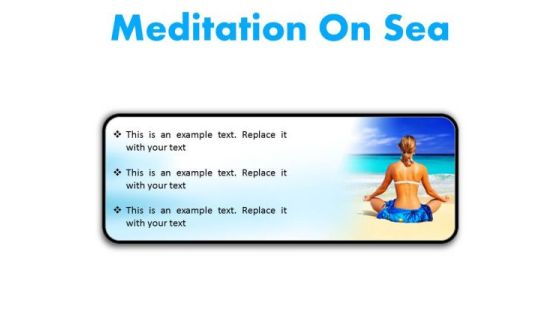 Meditation On Sea Beach PowerPoint Presentation Slides R