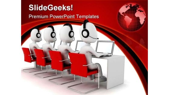 Men Call Center Globe PowerPoint Themes And PowerPoint Slides 0311 Men Call Center Globe PowerPoint Themes And PowerPoint Slides 0311