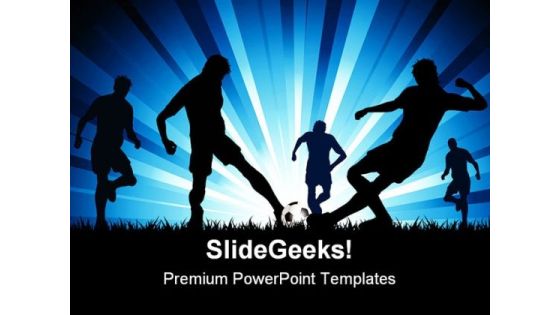 Men Playing Soccer Game PowerPoint Templates And PowerPoint Backgrounds 0511 Men Playing Soccer Game PowerPoint Templates And PowerPoint Backgrounds 0511