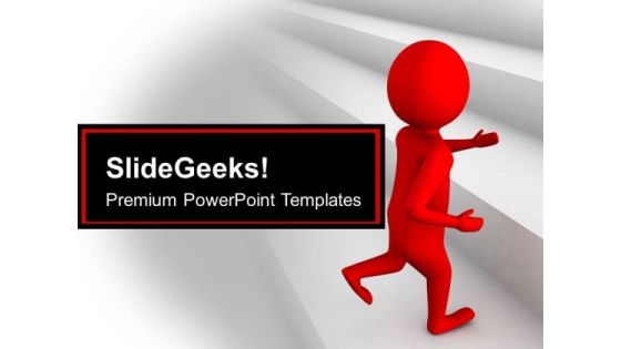 Men Running To Achieve Success Business PowerPoint Templates Ppt Backgrounds For Slides 0513