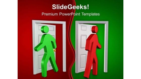 Men With Open Doors PowerPoint Templates Ppt Backgrounds For Slides 0713 Men With Open Doors PowerPoint Templates Ppt Backgrounds For Slides 0713