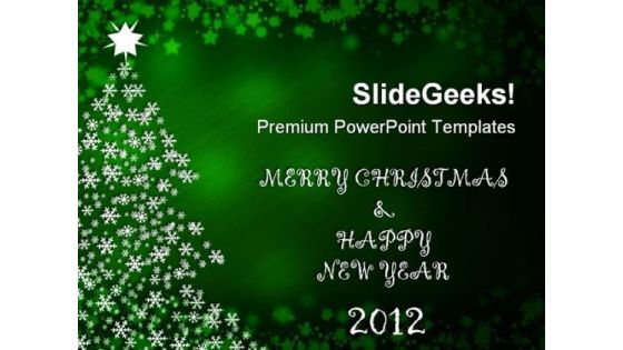Merry Christmas And Happy New Year Festival PowerPoint Templates And PowerPoint Backgrounds 1211