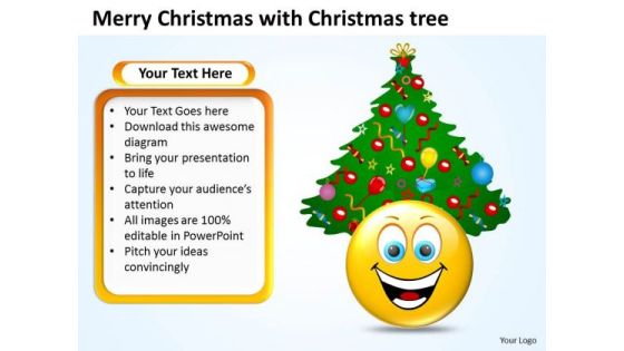 Merry Christmas With Tree Flowchart PowerPoint Free Templates Merry Christmas With Tree Flowchart PowerPoint Free Templates