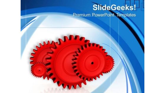 Metal Gears In Red Color PowerPoint Templates Ppt Backgrounds For Slides 0713 Metal Gears In Red Color PowerPoint Templates Ppt Backgrounds For Slides 0713