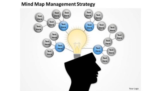 Mind Map Management Strategy Ppt Business Plan Template PowerPoint Slides