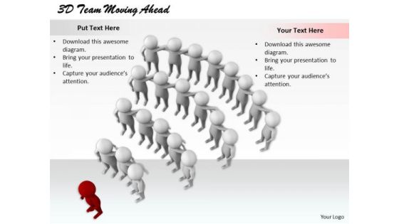 Modern Marketing Concepts 3d Team Moving Ahead Characters Modern Marketing Concepts 3d Team Moving Ahead Characters