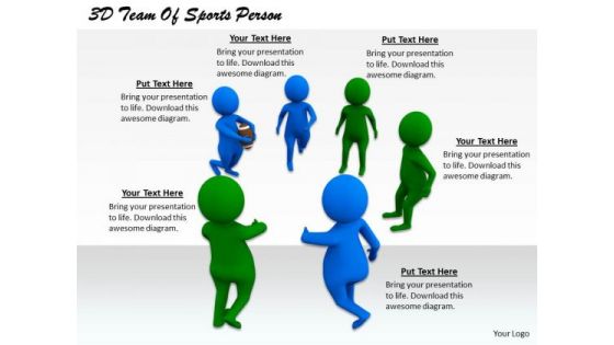 Modern Marketing Concepts 3d Team Of Sports Person Characters Modern Marketing Concepts 3d Team Of Sports Person Characters