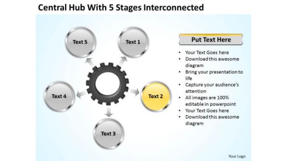 Modern Marketing Concepts Central Hub With 5 Stages Iterconnected Modern Marketing Concepts Central Hub With 5 Stages Iterconnected