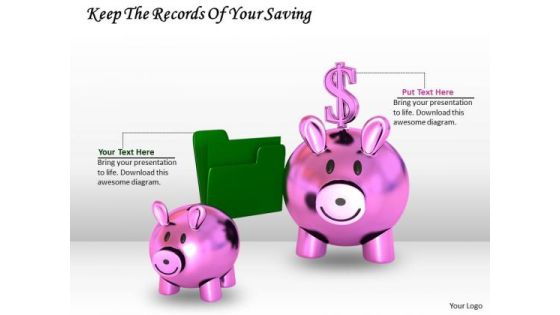 Modern Marketing Concepts Keep The Records Of Your Saving Business Icons