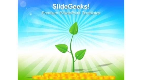 Money And Plant PowerPoint Templates And PowerPoint Themes 0912
