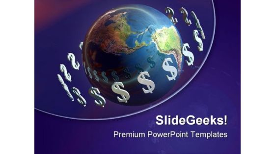 Money Around World Global PowerPoint Themes And PowerPoint Slides 0811