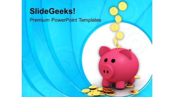 Money Box Future Savings PowerPoint Templates Ppt Backgrounds For Slides 0213