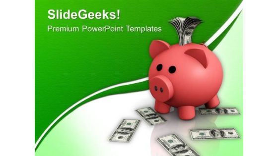 Money Deposit In Piggy Bank PowerPoint Templates Ppt Backgrounds For Slides 0213 Money Deposit In Piggy Bank PowerPoint Templates Ppt Backgrounds For Slides 0213