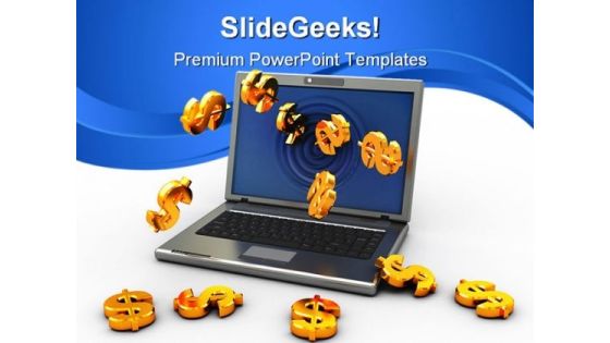Money From Internet Finance PowerPoint Templates And PowerPoint Backgrounds 0711