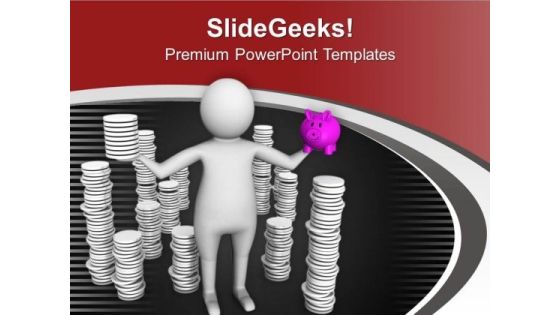 Money Growth Depends On Savings PowerPoint Templates Ppt Backgrounds For Slides 0613 Money Growth Depends On Savings PowerPoint Templates Ppt Backgrounds For Slides 0613