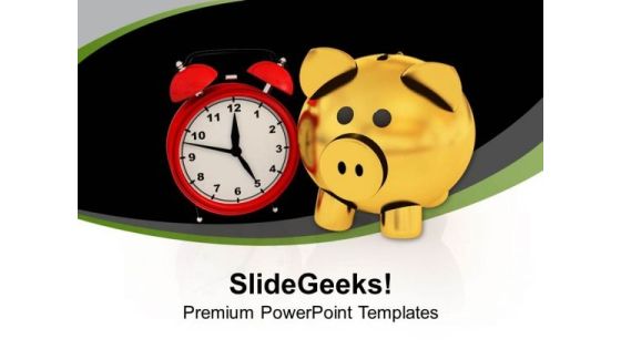 Money Increases With Time Saving PowerPoint Templates Ppt Backgrounds For Slides 0413