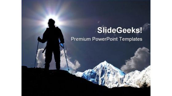 Mountain Climber Game PowerPoint Themes And PowerPoint Slides 0611 Mountain Climber Game PowerPoint Themes And PowerPoint Slides 0611