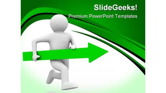 Movement Direction To Success Business PowerPoint Themes And PowerPoint Slides 0811