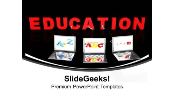 Multiple Wired To Education Children PowerPoint Templates Ppt Backgrounds For Slides 1212