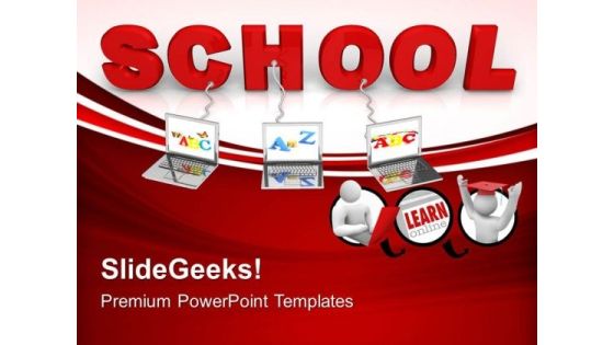 Multiple Wired To School Children PowerPoint Templates And PowerPoint Themes 0612