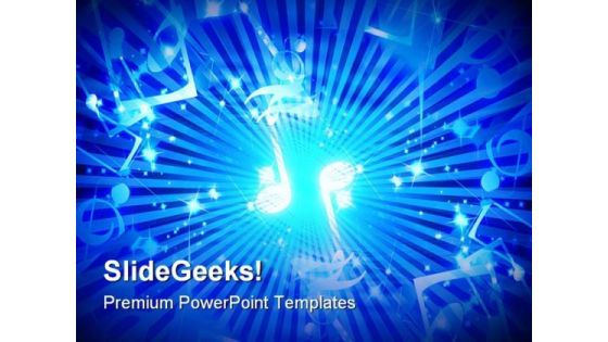 Musical Notes Abstract PowerPoint Templates And PowerPoint Backgrounds 0811