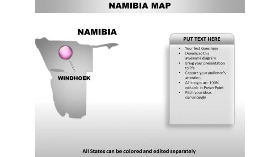 Namibia Country PowerPoint Maps