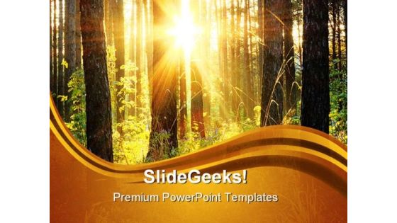 Nature Sunset PowerPoint Templates And PowerPoint Backgrounds 0211