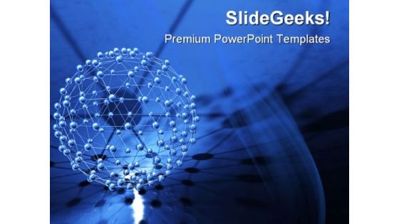 Network Abstract PowerPoint Templates And PowerPoint Backgrounds 0411