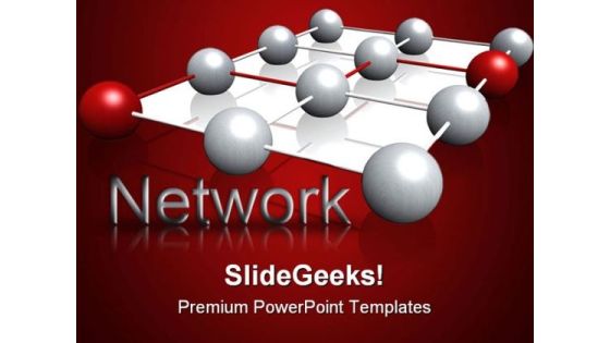 Network Internet PowerPoint Template 0810 Network Internet PowerPoint Template 0810