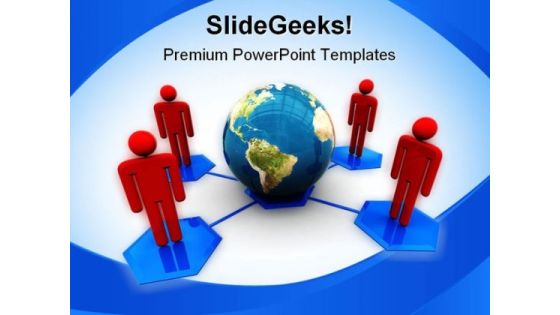 Networking01 Internet PowerPoint Template 0810