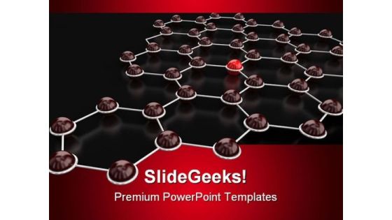 Networking Internet PowerPoint Template 0510 Networking Internet PowerPoint Template 0510